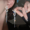 Water Drop Tassel Earrings